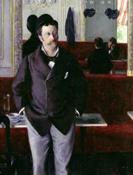 Au café, Rouen, 1880
